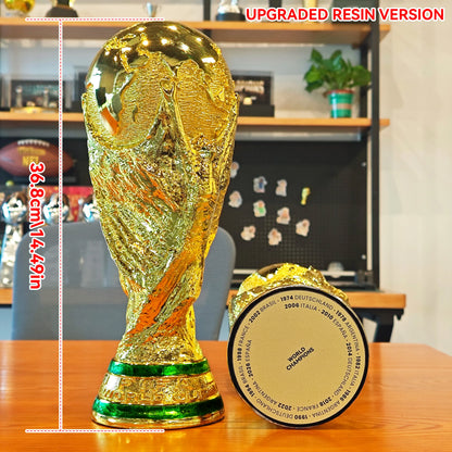 [Upgraded Resin Version ]-[With 2026 Spain Champion Team Name] High-Quality World Cup Hercules Cup Replica Trophy