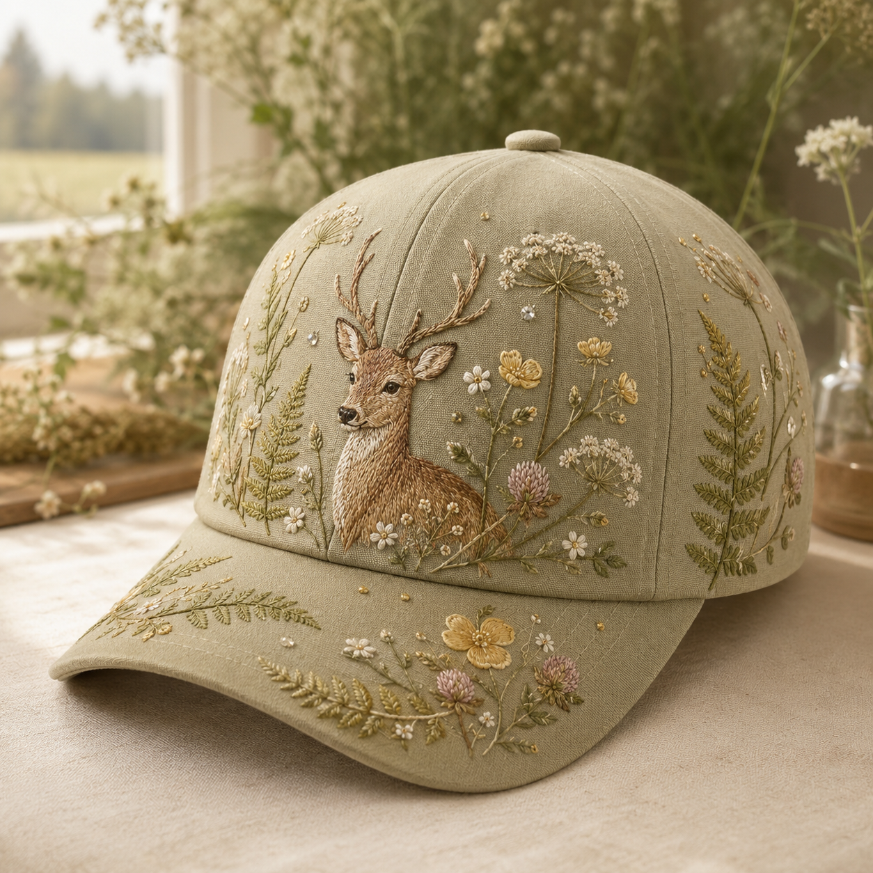 🦋 Nature-Inspired Embroidered Animal Caps🔥Last 4 hours🔥BUY 3 GET 1 FREE
