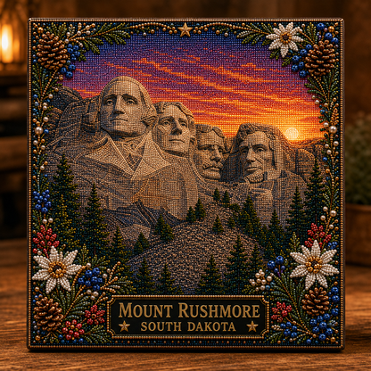 🇺🇸 Iconic American Landmarks Pearl Art Kit