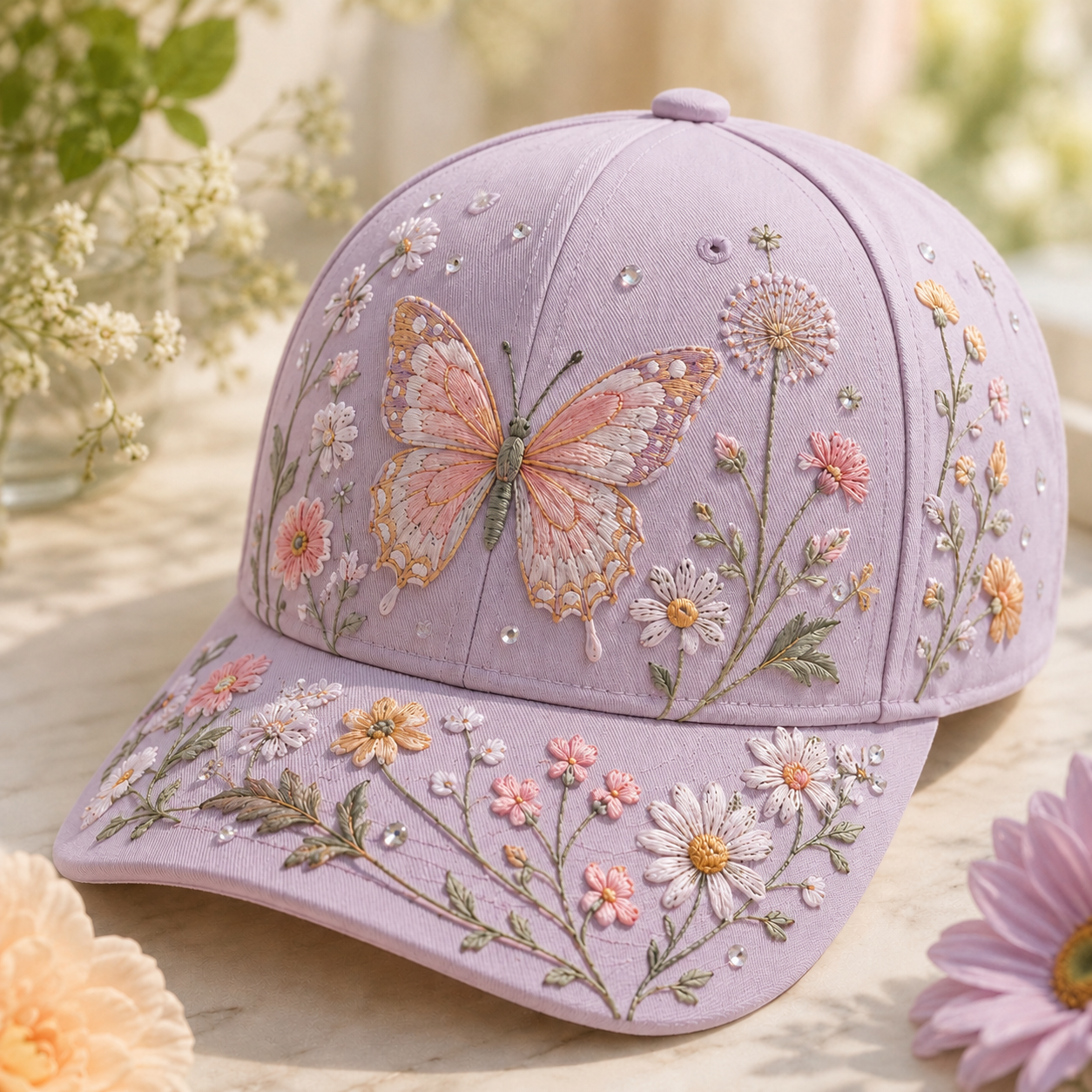 🦋 Nature-Inspired Embroidered Animal Caps🔥Last 4 hours🔥BUY 3 GET 1 FREE