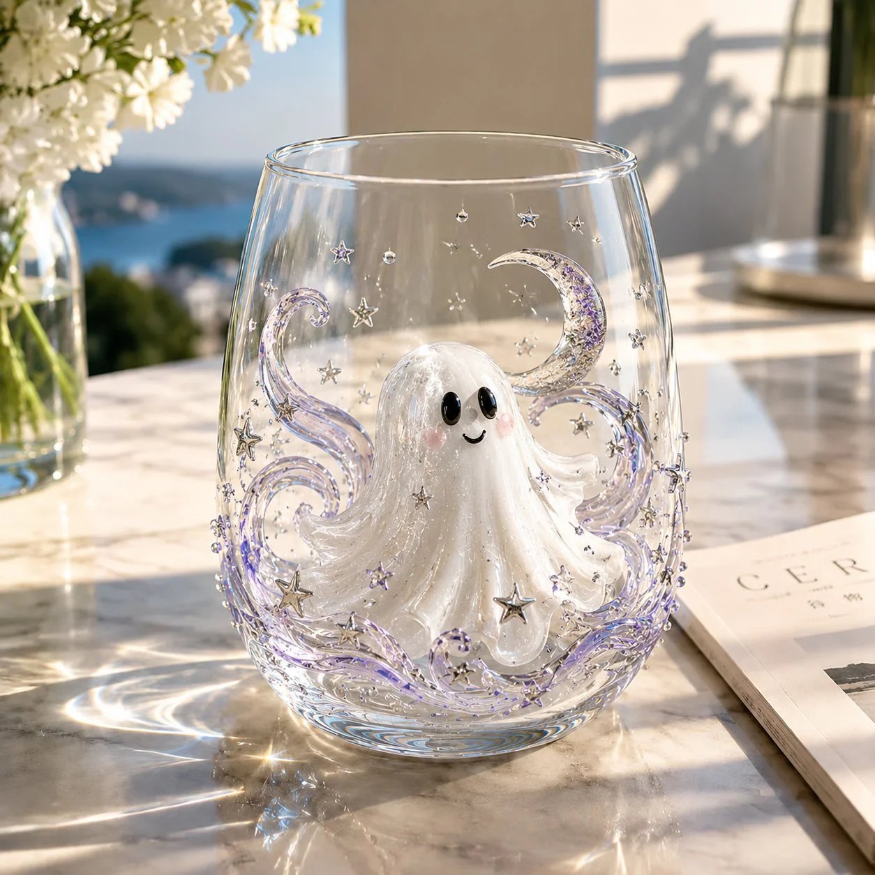 🔥LAST DAY 40% OFF - 🎃 3D Halloween Artisan Glass Cups, Festive Parties & Cozy Fall Home Bar Vibes